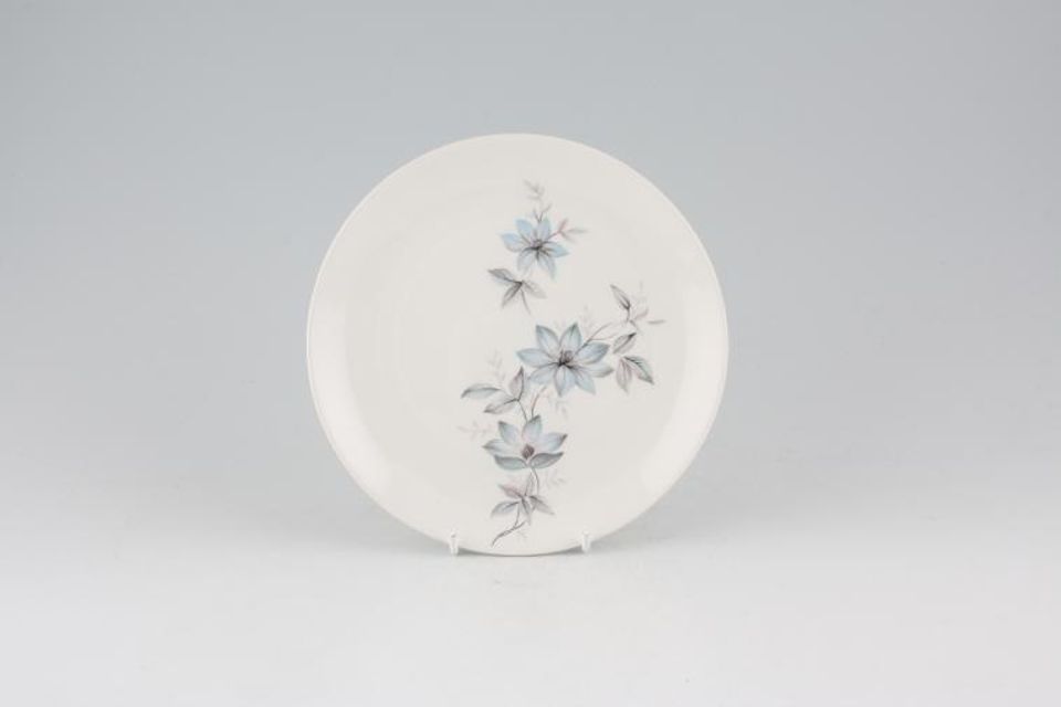 Johnson Brothers Snowhite Range - Bluish Pink Flowers Tea / Side Plate 7"