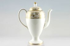 Wedgwood Florentine - Gold - Black Urn Backstamp - W4219 Coffee Pot 1 3/4pt thumb 2
