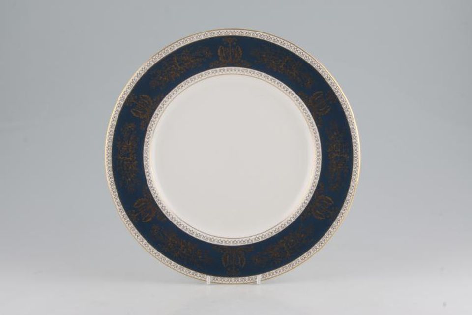 Wedgwood Columbia - Blue + Gold R4509 Dinner Plate 10 3/4"