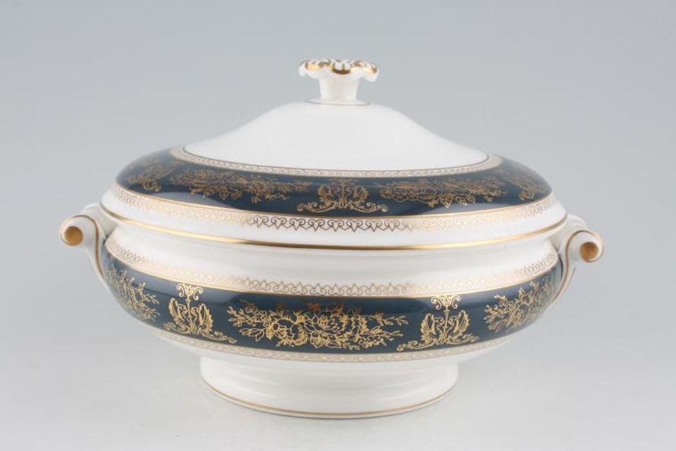 Wedgwood Columbia - Blue + Gold R4509 Vegetable Tureen with Lid