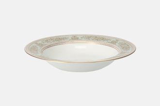 Wedgwood Columbia - Sage Green and Gold Rimmed Bowl 8"