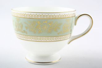 Wedgwood Columbia - Sage Green and Gold Teacup Leigh Shape 3 1/4" x 2 1/2"