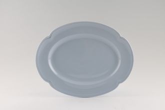 Johnson Brothers Grey Dawn Oval Plate 10 1/4"