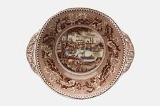 Johnson Brothers Historic America-Brown with Coloured Scenes Soup / Cereal Bowl Eared, St. Louis, Missouri 7" thumb 2
