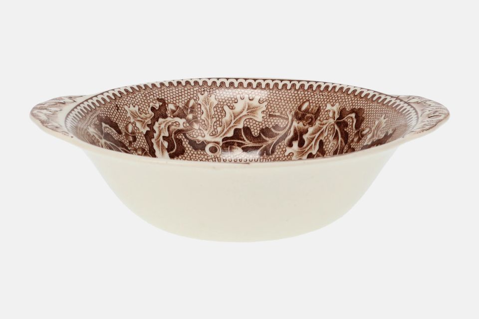Johnson Brothers Historic America-Brown with Coloured Scenes Soup / Cereal Bowl Eared, St. Louis, Missouri 7"