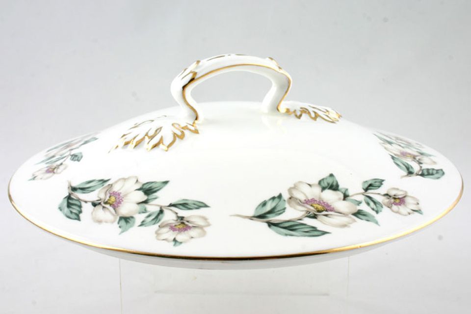 Crown Staffordshire Christmas Roses - Plain Edge Vegetable Tureen Lid Only
