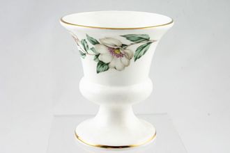 Crown Staffordshire Christmas Roses - Plain Edge Vase Urn Vase 3 1/4" x 3 5/8"