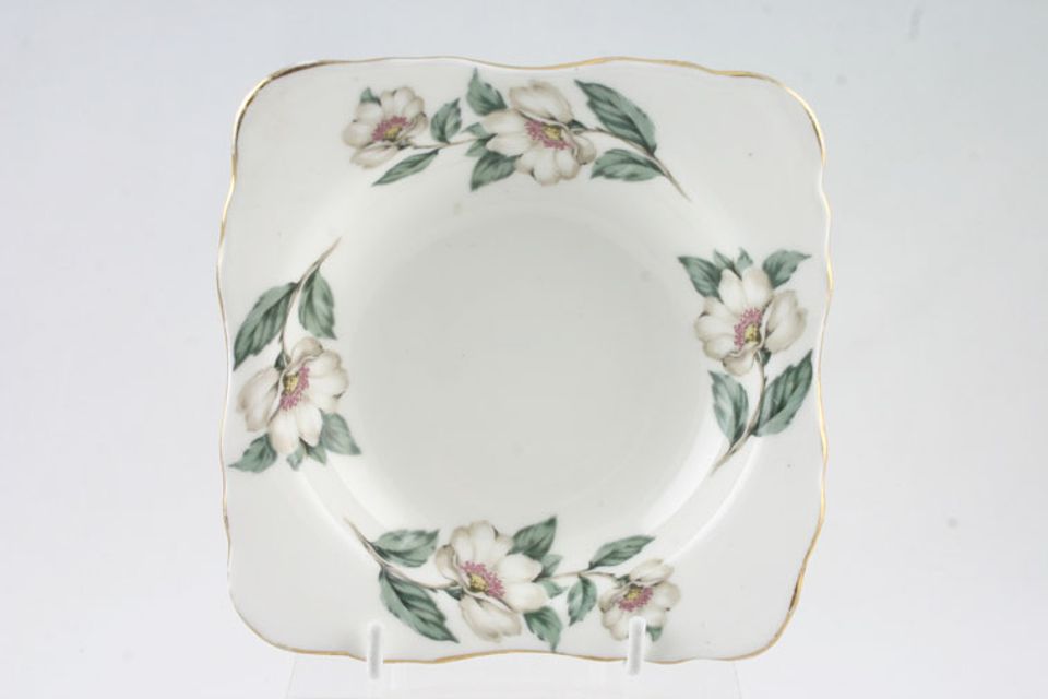 Crown Staffordshire Christmas Roses - Plain Edge Dish (Giftware) Square 5 1/4"