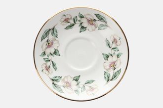 Sell Crown Staffordshire Christmas Roses - Plain Edge Tea Saucer 2" well Fits Leigh and Bell shape 5 5/8"