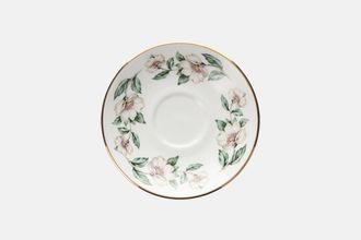 Crown Staffordshire Christmas Roses - Plain Edge Tea Saucer 2" well Fits Leigh and Bell shape 5 5/8"