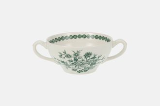 Meakin Old Pekin - Green Soup Cup 2 Handles