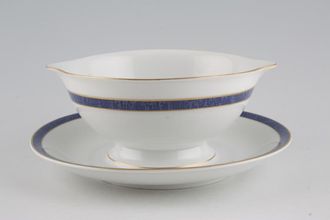 Rosenthal Azure Sauce Boat and Stand Fixed Round, eared 6 1/2" x 5 1/2"