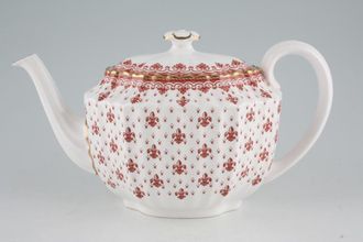 Spode Fleur de Lys - Red Teapot large