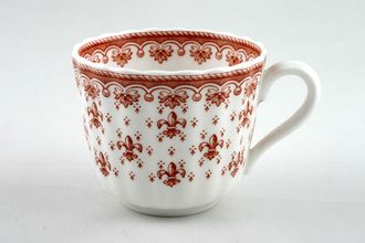 Spode Fleur de Lys - Red Teacup No gold on rim 3" x 2 1/2"