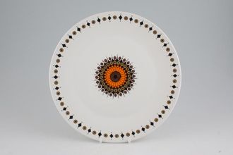 Meakin Inca - Orange + Brown Dinner Plate 9 7/8"