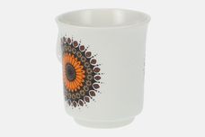 Meakin Inca - Orange + Brown Coffee Cup 2 5/8" x 3" thumb 3