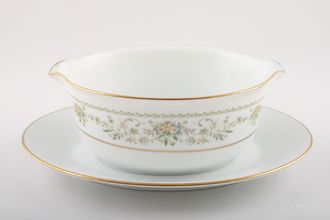 Noritake Green Hill Sauce Boat and Stand Fixed