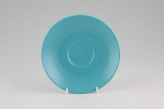 Meakin Pacific Tea Saucer plain turquoise 6"