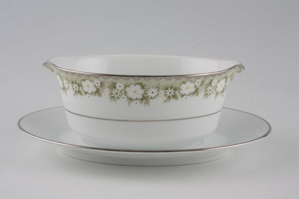 Noritake Princeton Sauce Boat and Stand Fixed