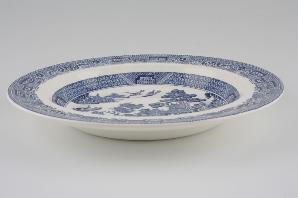 Wedgwood Willow - Blue Rimmed Bowl 8 1/4"