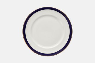 Meakin Bleu De Roi (Plain Blue Band and Gold) Salad/Dessert Plate 7 7/8"