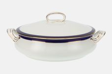 Meakin Bleu De Roi (Plain Blue Band and Gold) Vegetable Tureen with Lid thumb 1