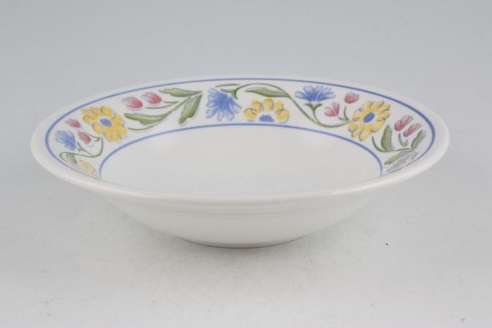 Staffordshire Summer Meadow Soup / Cereal Bowl 6 3/4"