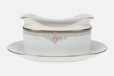 Noritake Blossom Mist Sauce Boat and Stand Fixed thumb 1