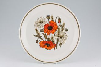 Sell Meakin Poppy - Ridged and Rounded Bases Dinner Plate Side measures 1 3/4" Rounded 10"