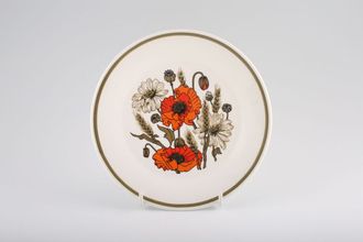 Meakin Poppy - Ridged and Rounded Bases Tea / Side Plate Rounded 7"