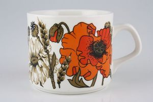 Meakin Poppy - Ridged and Rounded Bases Teacup