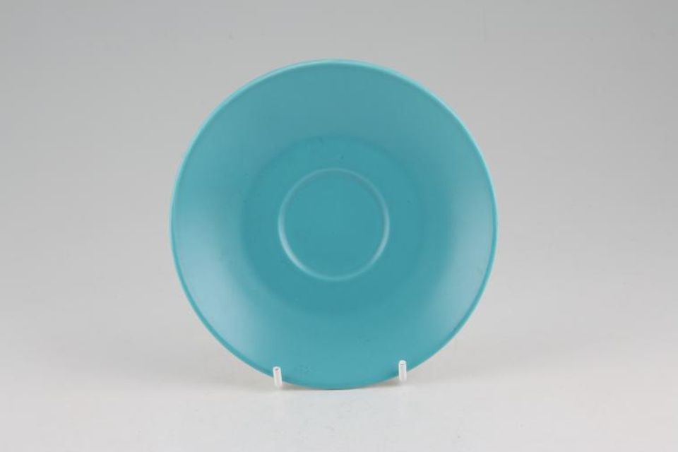 Meakin Impact Tea Saucer plain turquoise, also fit coffee cups 5 3/4"