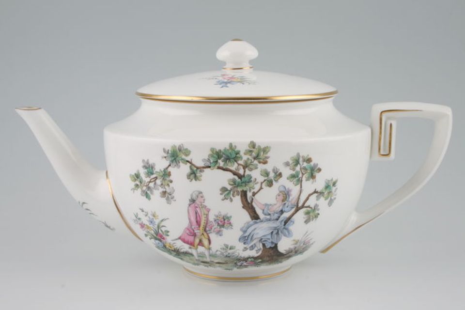 Royal Worcester Watteau Teapot 2pt