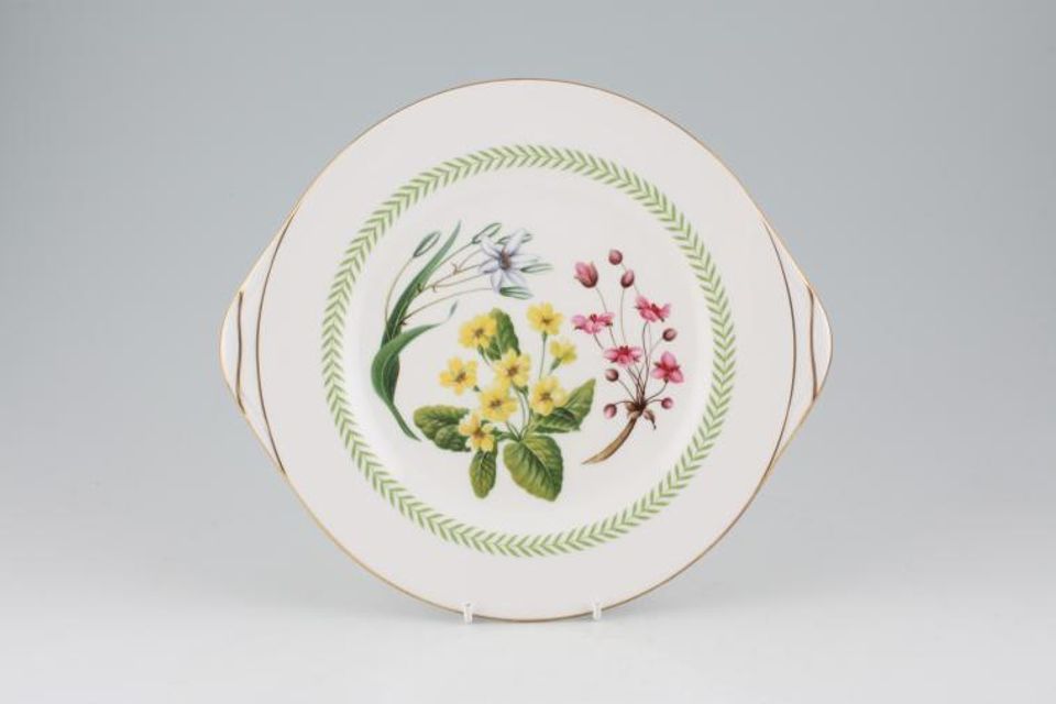 Spode Country Lane Cake Plate Round, eared