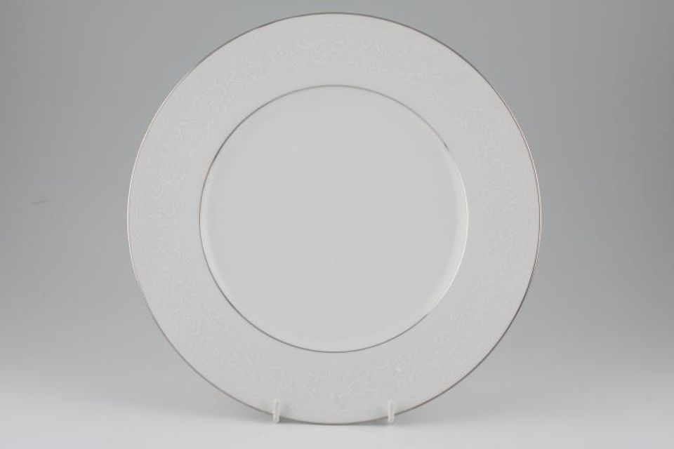 Noritake Guenevere - Silver Edge Dinner Plate 10 5/8"