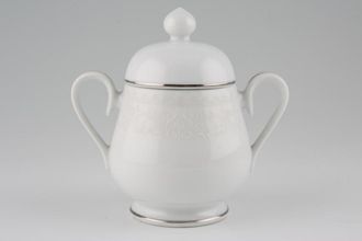 Noritake Guenevere - Silver Edge Sugar Bowl - Lidded (Tea)