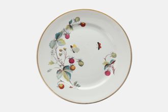 Royal Worcester Strawberry Fair - Gold Edge Porcelain Breakfast / Lunch Plate 9 1/2"