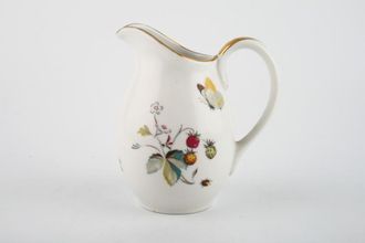 Royal Worcester Strawberry Fair - Gold Edge Porcelain Milk Jug 1/2pt