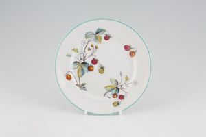 Royal Worcester Strawberry Fair - Green Edge Tea / Side Plate