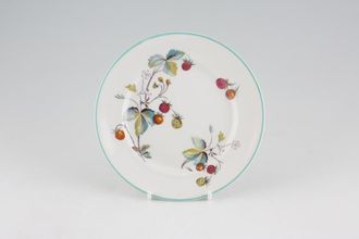 Royal Worcester Strawberry Fair - Green Edge Tea / Side Plate 6 1/2"