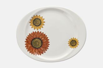 Meakin Sunflower Oval Plate 10 3/4"