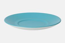 Meakin Elite Soup Cup Saucer plain turquoise 6 3/8" thumb 2