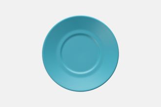Meakin Elite Soup Cup Saucer plain turquoise 6 3/8"