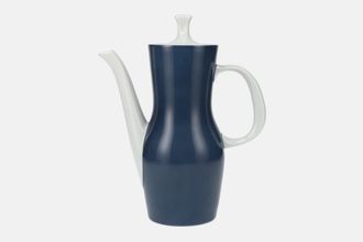 Thomas Dark Blue and White Coffee Pot 2pt