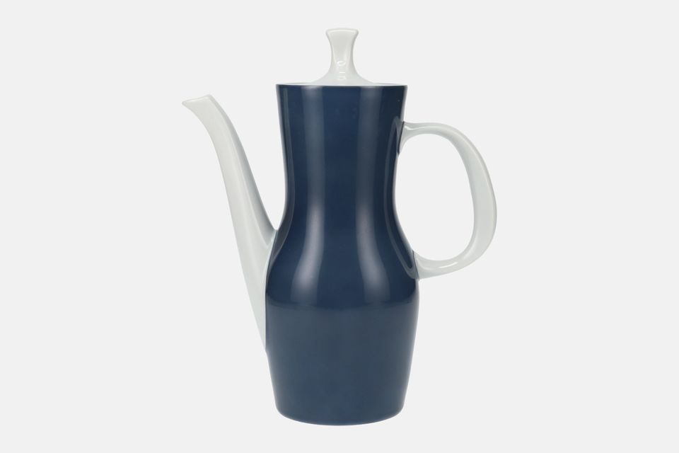 Thomas Dark Blue and White Coffee Pot 2pt