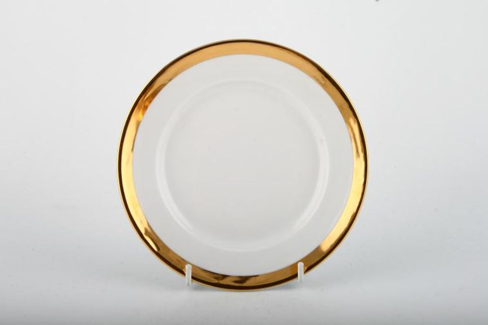 Royal Worcester Gold Lustre Tea / Side Plate Narrow Gold Band 6 1/2"