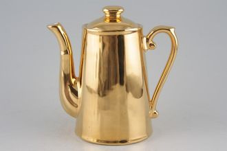 Royal Worcester Gold Lustre Coffee Pot Straight sided. 3/4pt