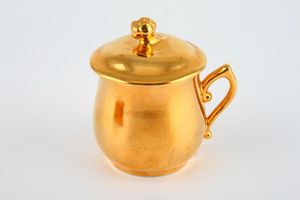 Royal Worcester Gold Lustre Chocolate Pot + Lid