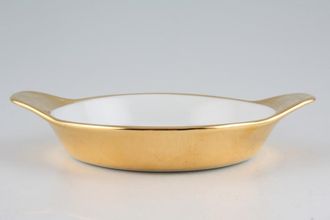Royal Worcester Gold Lustre - Pie Crust Edge Serving Dish Shape 41. Size 5 Eared 7 1/8"
