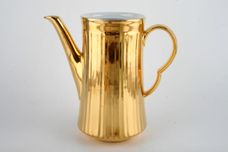 Royal Worcester Gold Lustre - Fluted Coffee Pot 1 1/2pt thumb 2